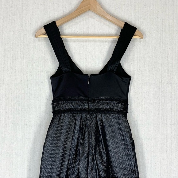BCBGMaxAzria~NWOT~Womens Sleeveless Black Metallic Party/Cocktail Mini Dress~Sz0 - Picture 9 of 14